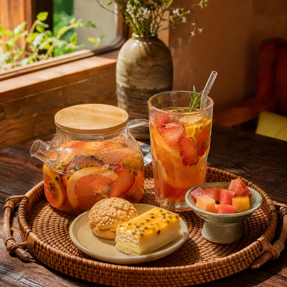 Khu bếp mở của quán